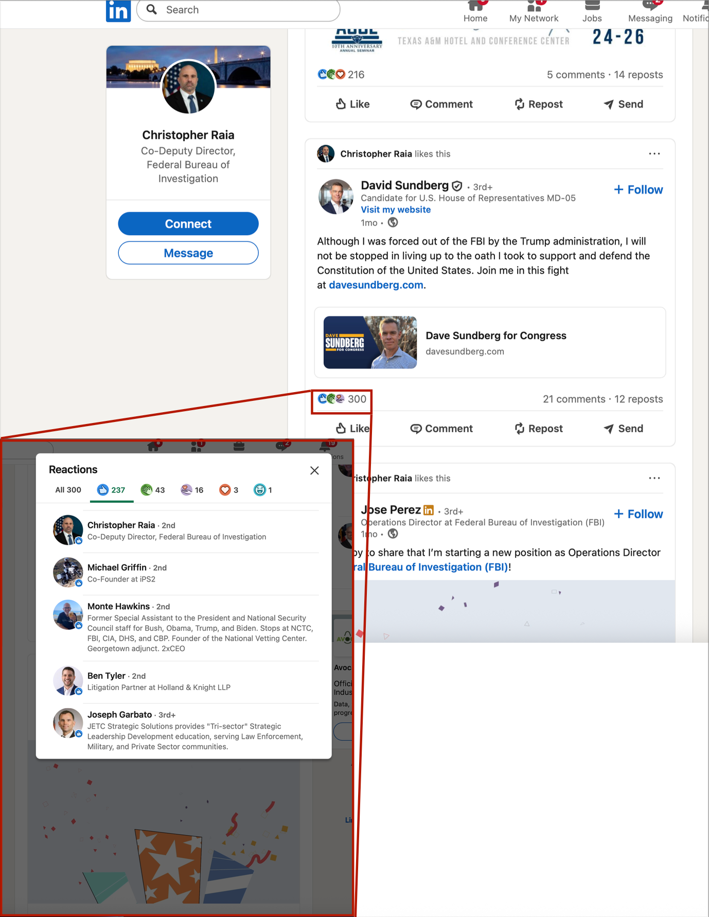 LinkedIn Interaction