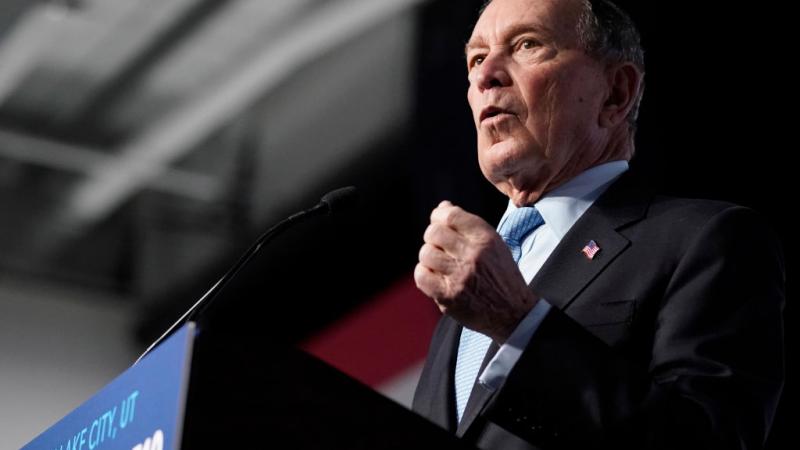 Former NYC Mayor Mike Bloomberg speaking to supporters at an event in Salt Lake City, Utah on February 20, 2020