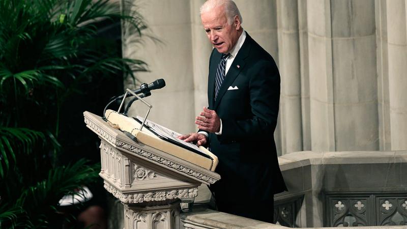 Joe Biden speaks at memorial for Nelson Mandela