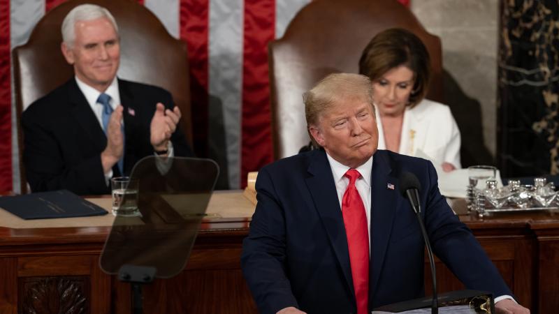 President Trump giving State of the Union