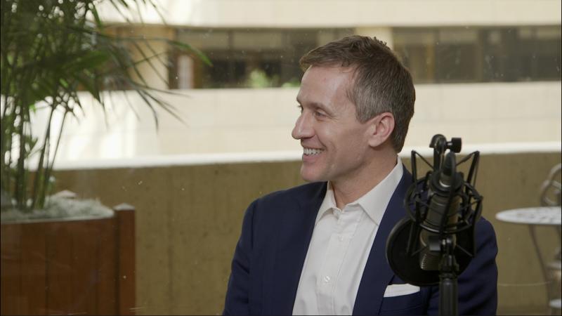 Eric Greitens sits for interview