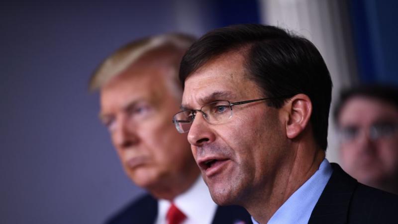 Secretary of Defense Mark Esper, White House briefing