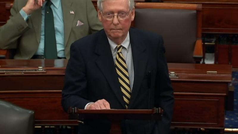 Senate Majority Leader Mitch McConnell says time is running out.