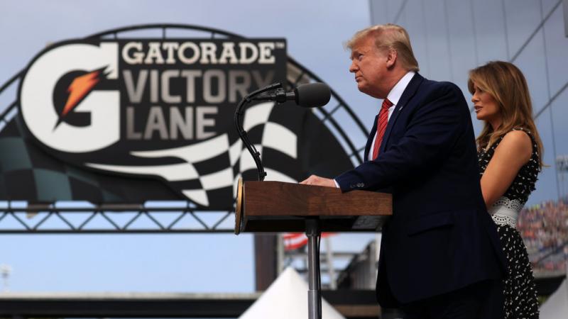 President Trump, Melania Daytona 500