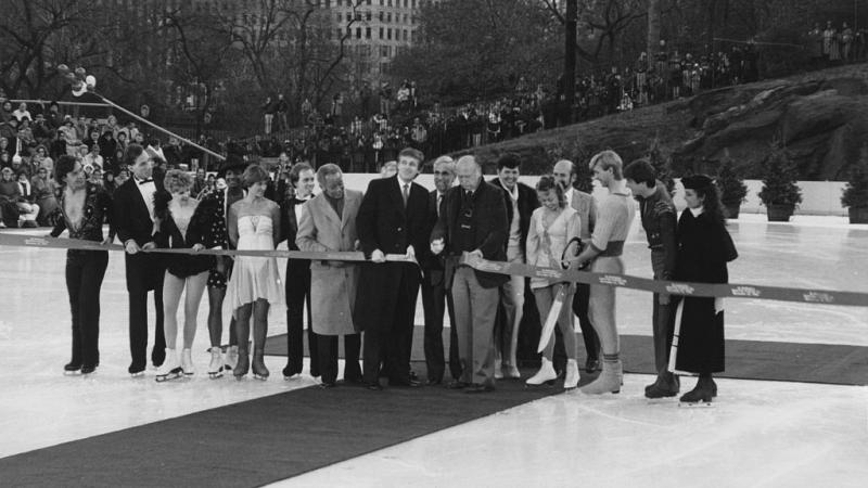 Donal Trump, Wollman Ice Rink ribbon-cutting
