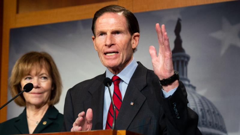 Sen. Blumenthal on Capitol Hill