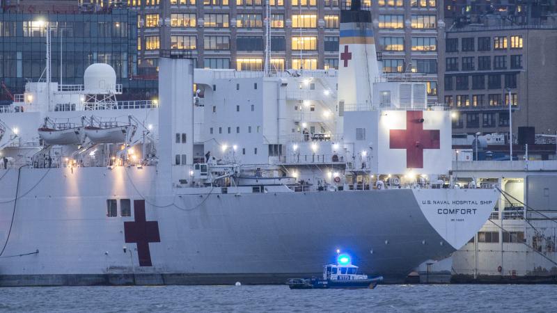 The USNS Comfort in New York City