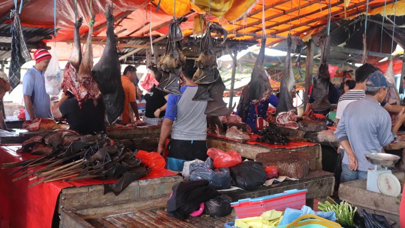 Indonesian meat market