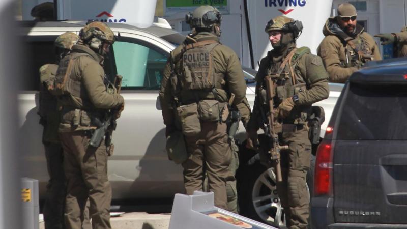 Royal Canadian Mounted Police tactical team meets after killing suspect in deadly Nova Scotia shooting rampage.