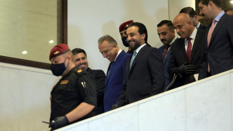 Mustafa al-Kadhimi in a group on May 6, 2020