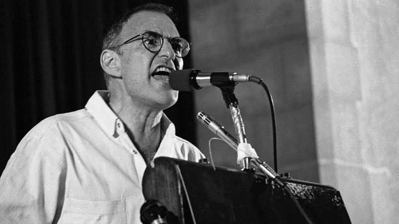 Larry Kramer at the Village Voice AIDS conference in 1987