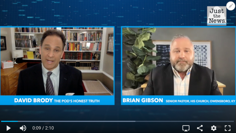 David Brody with Pastor Brian Gibson