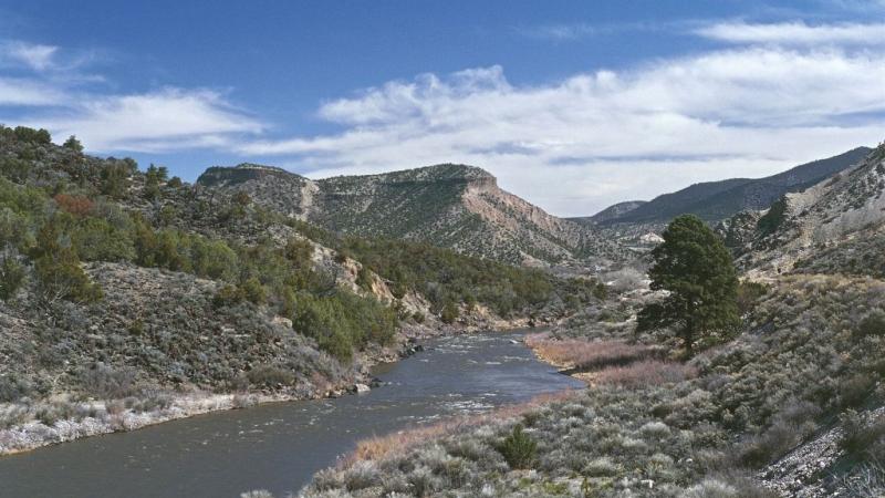 The Rio Grande between Taos and Santa Fe, New Mexico