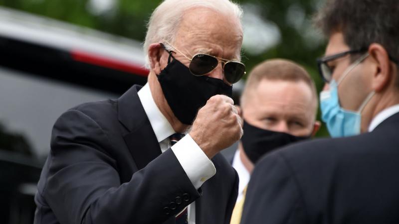 Joe Biden wearing a mask