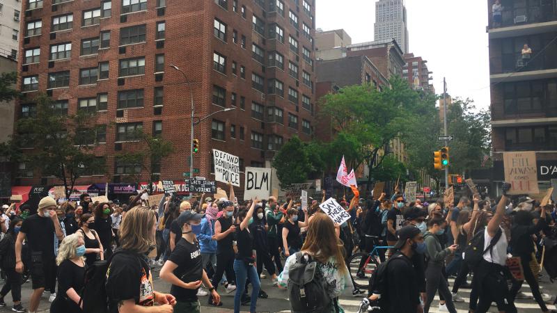 Black Lives Matter protesters in Manhattan, 6/2