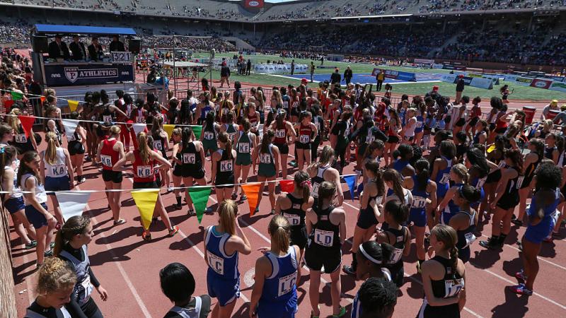 Female high school athletes at Penn