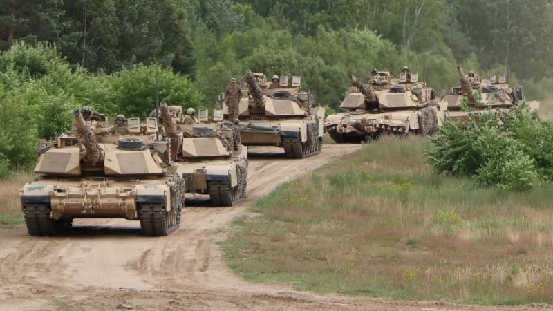 U.S. armor in Poland