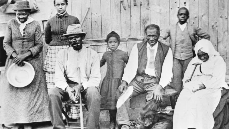 Freed slaves from Underground Railroad, Black History Month