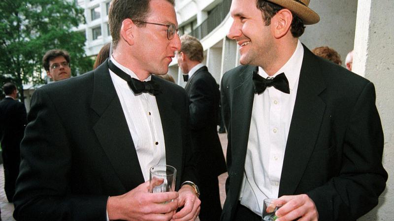 Matt Drudge (R) at the White House Correspondents Dinner