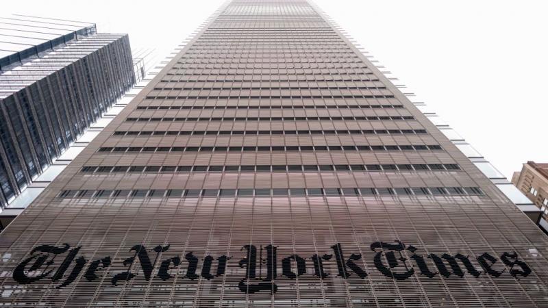 New York Times building in June 2020