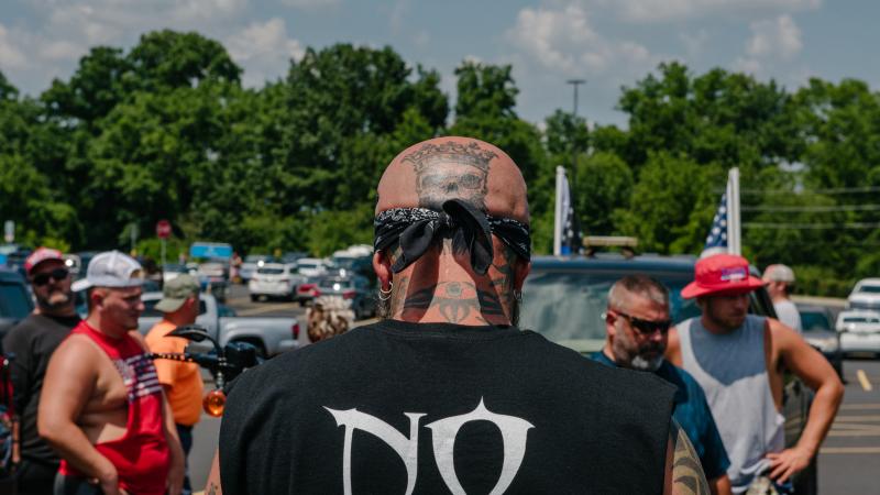 Militia groups gathered in Gettysburg, Pennsylvania.