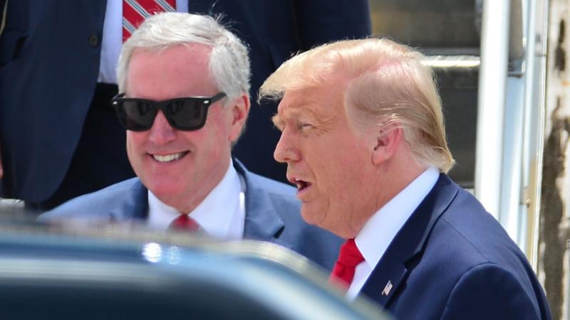 Mark Meadows and President Trump in July 2020