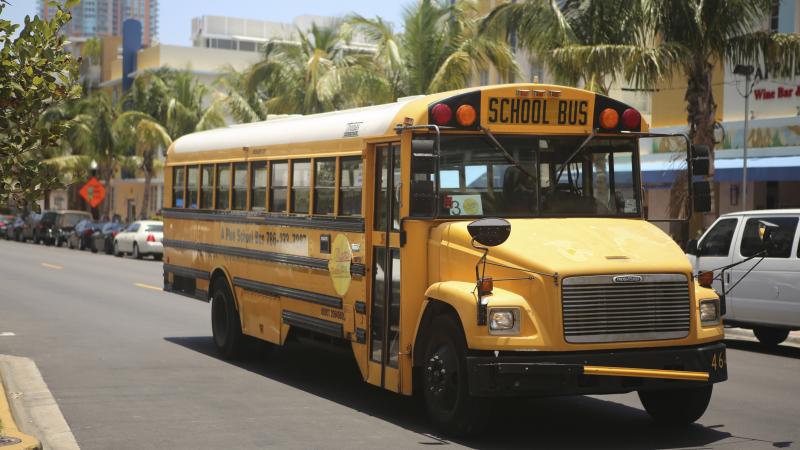 A school bus in Miami, Florida