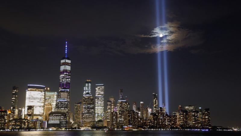 The Tribute in Light display in Manhattan