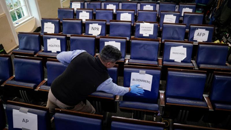 White House press briefing room, 3/23