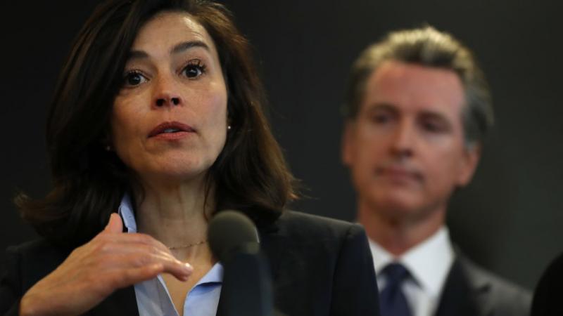 Dr. Sonia Angell and Governor Gavin Newsom 