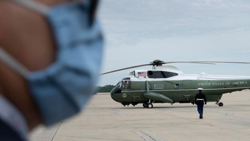Marine One lands at Joint Base Andrews