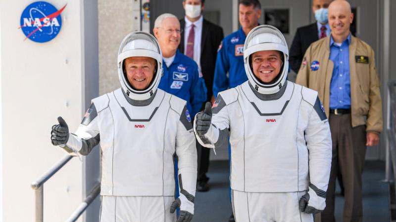 Doug Hurley and Bob Behnken on May 30, 2020