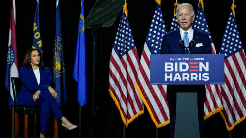 Joe Biden and Kamala Harris, Aug. 12