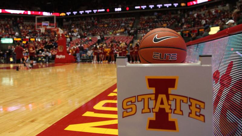 Photo before game between Iowa State Cyclones and Baylor Bears in January 2014