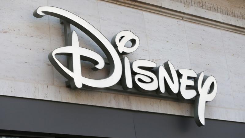 Disney logo in the Munich pedestrian zone