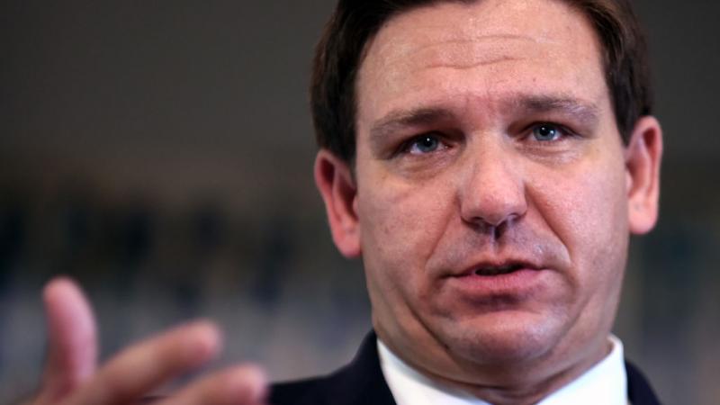Florida Gov. Ron DeSantis at a July press conference