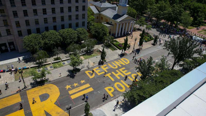 16th Street in DC on June 8, 2020