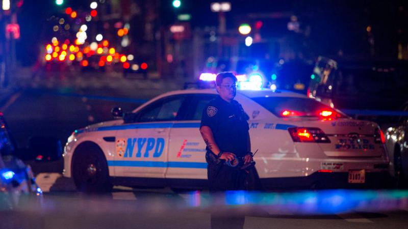 A police officer in Brooklyn, New York, Aug. 20