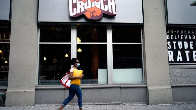 Crunch gym in New York CityA closed Crunch gym in New York City during the coronavirus pandemic
