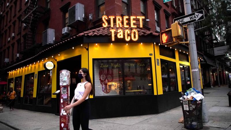 A restaurant in Manhattan, New York