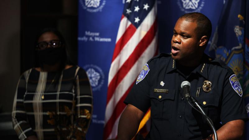 Police Chief La'Ron Singletary in press conference Sept. 6
