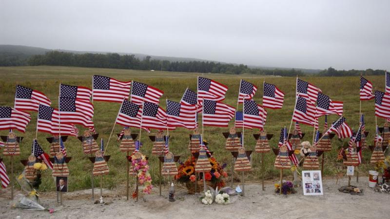 American flags fly at Shanksville memorial site 