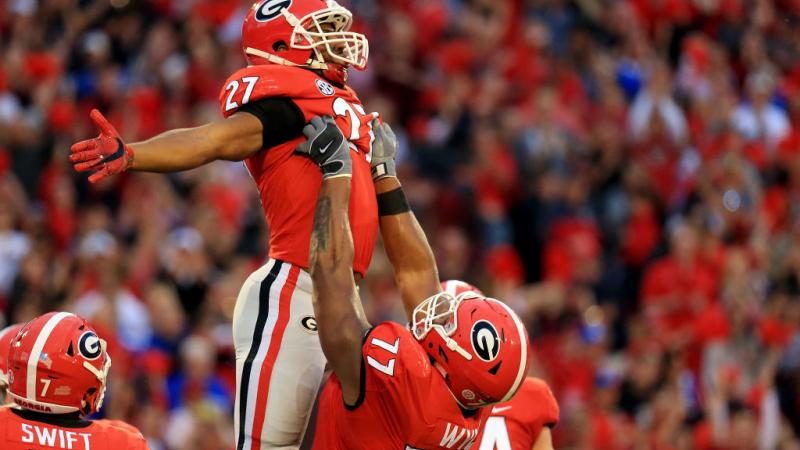Georgia Bulldogs football game in 2017