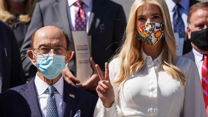 WASHINGTON, DC - SEPTEMBER 23 Ivanka Trump And Commerce Secretary Ross Host Pledge To America's Workers Presidential Award