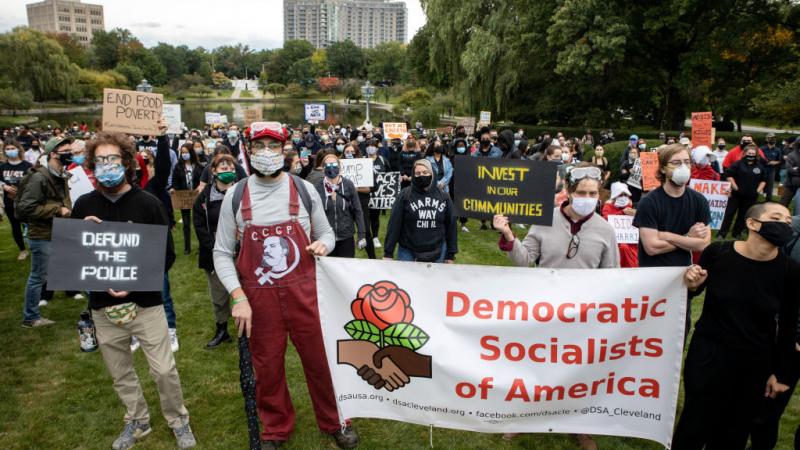 Protesters in Cleveland, Ohio
