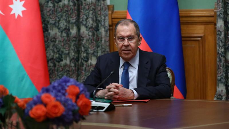 Russian Foreign Minister Sergey Lavrov meets Minister of Foreign Affairs of Azerbaijan Jeyhun Bayramov and Minister of Foreign Affairs of Armenia Zohrab Mnatsakanyan in Moscow, Russia 