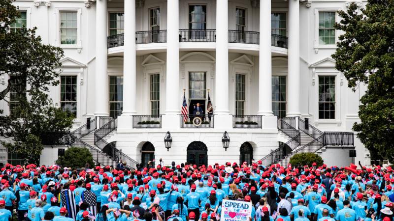 Trump delivers remarks at White House Blexit event