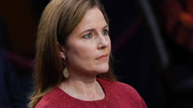 Judge Amy Coney Barrett at her Senate confirmation hearing on October 13, 2020
