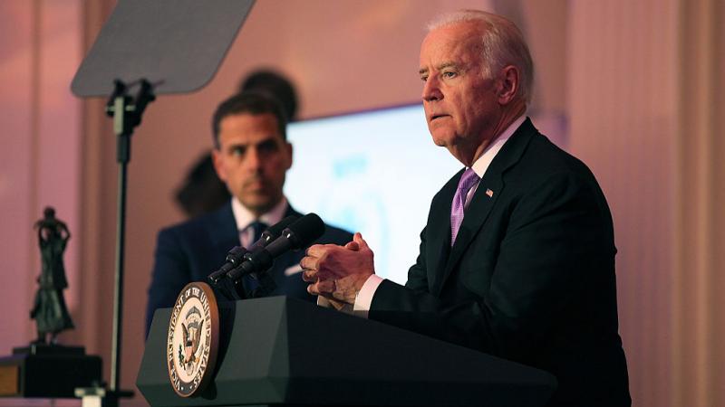Joe Biden with son Hunter Biden, Apr. 2016