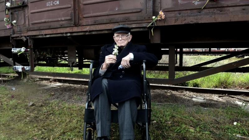 Holocaust survivor Moshe Aelion in 2018